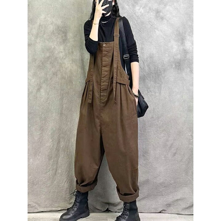 楽天市場】サロペット レディース 大きいサイズ ワイドパンツ パンツ  