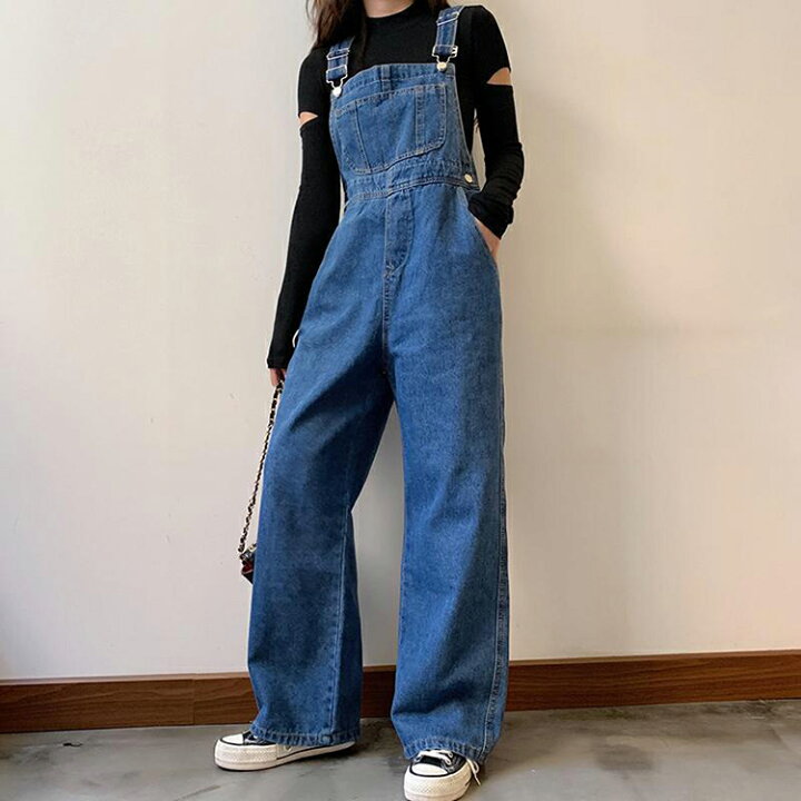 楽天市場】サロペット レディース デニム パンツ オーバーオール 春夏