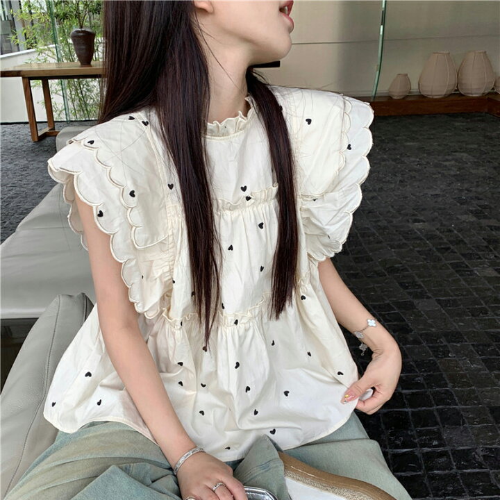 楽天市場】フリル ティアード チュニック ブラウス Tシャツ 上品 大人 