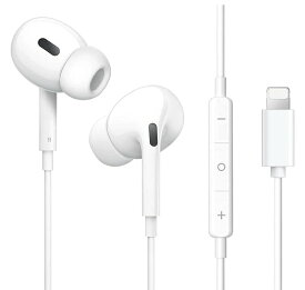iPhone 用 有線イヤホン 通話・音楽再生 マイク付き 重低音 ステレオイヤフォン リモコン付き 音量調整 通話対応 音漏れ防止 カナル型 ヘッドホン iPhone有線イヤホン ノイズキャンセリング 快適な装着感Bluetooth接続 Lightning端子付き iPhone 14/13/12/11用