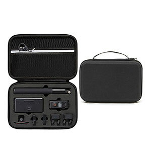 DJI Osmo Action 5 Pro �P�[�X ���[�ی�P�[�X �ϏՌ� �A�N�V�����J���� �o�b�O �L���[�����O�P�[�X �I�X�� �A�N�V����5 �v���{�̂�P�[�u���Ȃǂ̃A�N�Z�T�������[�\ ������t�� �����^�тɕ�