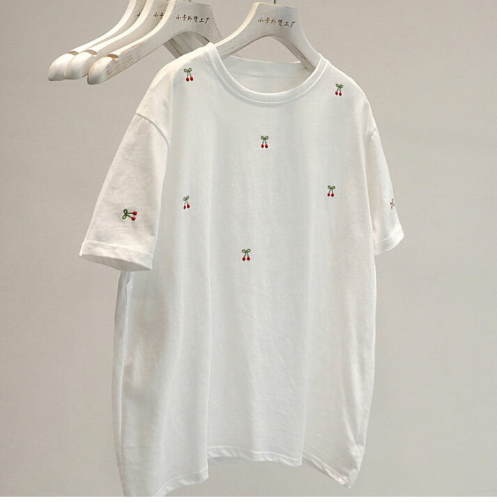 楽天市場】2A47 半袖 Tシャツ レディース 春 夏 トップス チェリー 