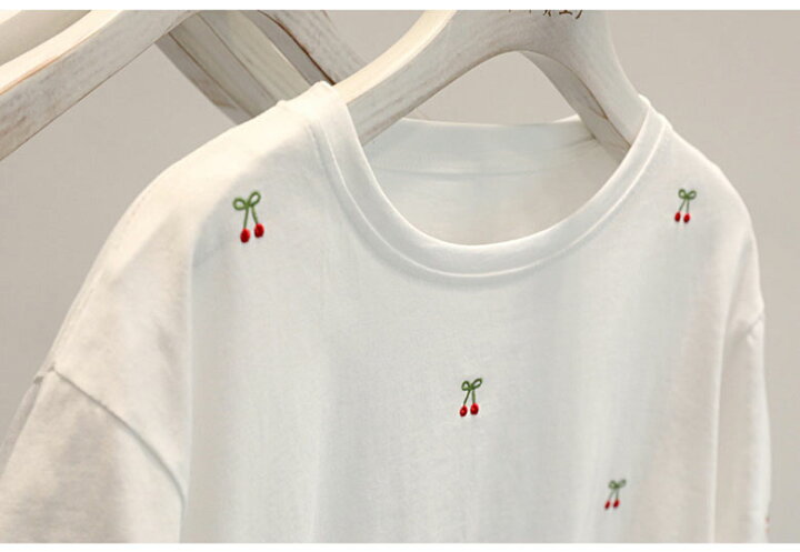 楽天市場】2A47 半袖 Tシャツ レディース 春 夏 トップス チェリー 