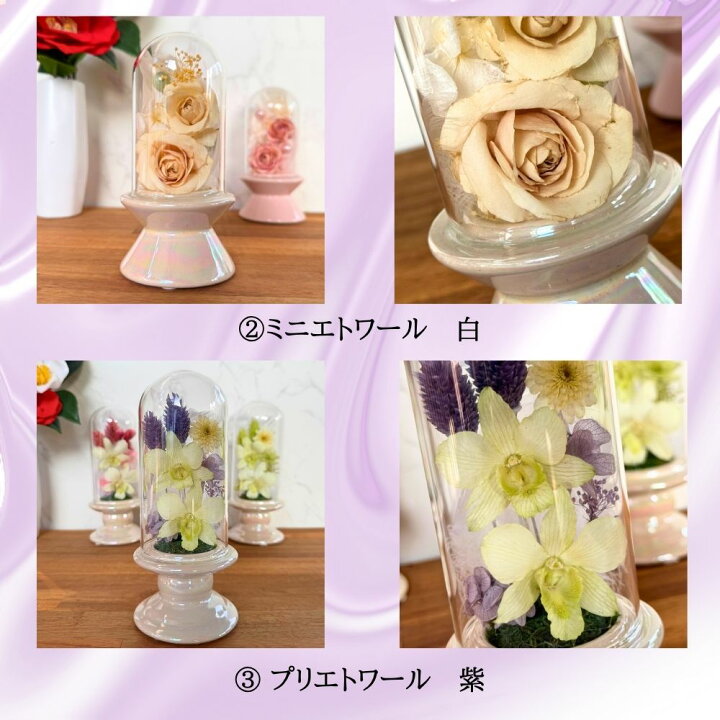 楽天市場】ミニ エトワール ピンク ボトルフラワープリザーブド 