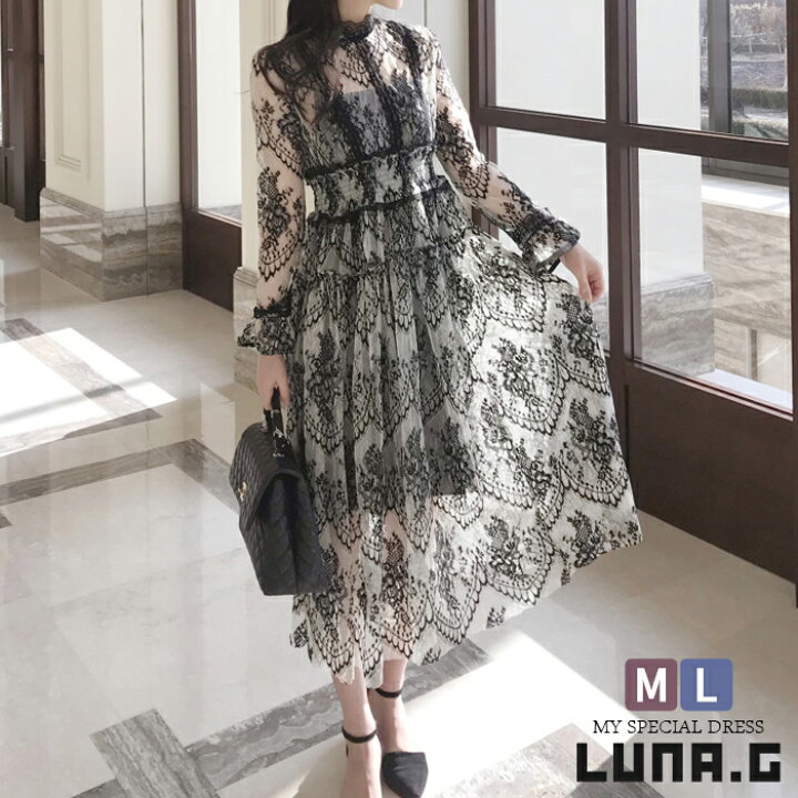 楽天市場】フォーマル パーティードレス 韓国 結婚式 ワンピース  