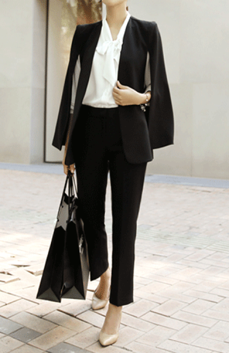 楽天市場】ケープジャケット ノーカラー ジャケット 入学式 卒業式