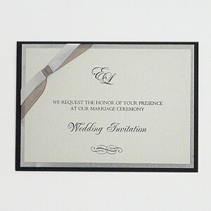 【高級シリーズ ITALY】カクテルブラウン 招待状セット【手作り 結婚式 二次会 1.5次会】