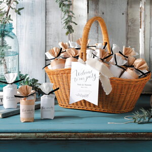 【ウェルカムプチギフト】★ナチュラルボニー (ハートクッキー)40個セット 1855【プチギフト・クッキー】