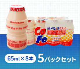 カルシウムと鉄の入った乳酸菌飲料40本入(8本×5パック)