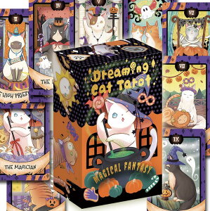 h[~OLbg ^bg }WJt@^W[ Dreaming Cat Tarot Magical Fantasy S[hGbWH 78 Ki ^bgJ[h EGCgŏy{tz