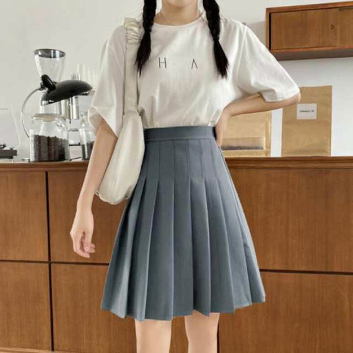 楽天市場】プリーツスカート 制服 スカート 送料無料 膝丈 スクール  