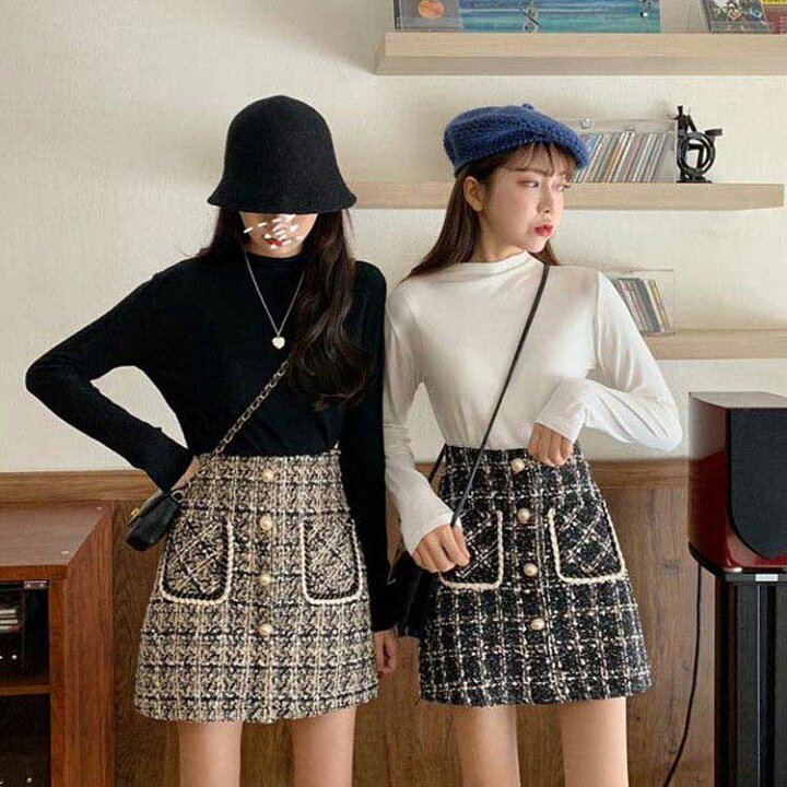 楽天市場】ツイードミニ台形スカート ツイードスカート ミニスカート  