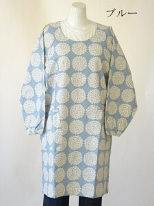 日本製 北欧風 花柄 割烹着 綿100% 百貨店 販売 かわいい かっぽうぎ ( スモック 大人 ギフト プレゼント 母の日 誕生日 かっぽう着 レディース 女性用 キャラクター 保育士 ギフト 長袖 エプ