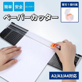 A3 縦横 対応・交換用替え刃付 幅42cmまでカット可能 ペーパーカッター コンパクト 裁断機 フィルムカッター ラミネート カッター プリント A2 A4もOK タテ ヨコ 斜め 安全仕様 軽量 フィルム ポスター 画用紙 カット 裁断 プリント整理 替刃
