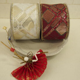 【ルナリボン】3320　「結」〜ゆい〜　太巾ワイヤーリボン9M/巻き