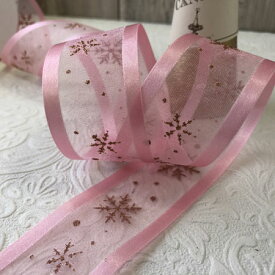 【ルナリボン】3119 ネーヴェ 40mm x 9m巻 オーガンジーリボン