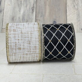 【ルナリボン】数量限定！ワイヤー入り　太巾リボン　6105