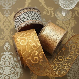 【ルナリボン】3315 オペラ　太巾ワイヤーリボン　9M/巻