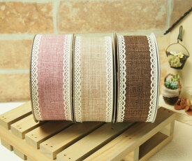 【ルナリボン】3708 マリー　中巾ワイヤーリボン9M巻