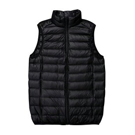 ＼クーポン利用で15％OFF⇒2,278円／ダウンベスト キルティングベスト メンズ スタンドカラー ライトダウンベスト インナーダウン アウター 軽い 暖か あたたかい 防寒 薄い 撥水加工 無地 シンプルショート丈 収納袋 ポーチ付き コンパクト カジュアル 秋 冬 春 秋冬