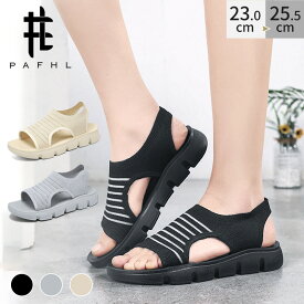 ＼夏を乗り切る★3,960円⇒1,280円／NEW!スポーツサンダル レディース 厚底サンダル メッシュ 軽量 通気性 美脚 スポサン シンプル カジュアル サンダル ブラック 痛くない 歩きやすい 疲れない 23.0cm-25.5cm