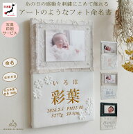 命名書 刺繍 オーダー 刺しゅう フォト 命名書 写真 フォトフレーム アクリル板 名前旗 花柄レース 命名…