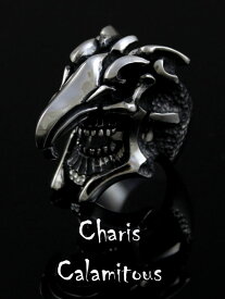 Charis[Calamitous　Ring](シルバーアクセサリー/シルバー925/Silver925/カリス/ギリシャ神話/リング/指輪/メンズ/龍/スカル/ドラゴン/骸骨/カラミタス)