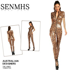 【即納】SENMHSキャット スーツ 猫 豹柄 ヒョウ柄 コスプレ えろい セクシー ランジェリー 下着 レザー ボディコン レースクイーン レオタード ハイレグ コスチューム 女王様 光沢 エナメル 大人用 レディース 衣装 仮装