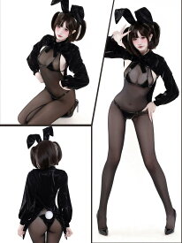 【1000円OFFクーポン配布中】SENMHS 逆バニー セクシー バニーガール メイド うさぎ バニー 小悪魔 PU革 萌え 下着 ボディコタイツ PU革 可愛い コスプレ コスチューム 仮装 撮影