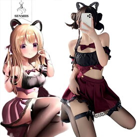 【1000円OFFクーポン配布中】SENMHSコスプレ セクシー セーラー服 学生服 ベビードール 下着 えちえち ランジェリー 制服 衣装 女子高生 jk アニメ コスチューム 可愛い 仮装 撮影 ハロウィン イベント 仮装 ネクタイ