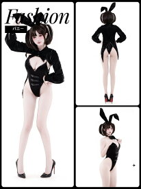 【オリジナルデザイン】SENMHS 逆バニー セクシー バニーガール メイド うさぎ バニー 小悪魔 PU革 萌え 下着 ボディコタイツ PU革 可愛い コスプレ コスチューム 仮装 撮影