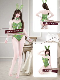 SENMHS バニーガール コスプレ セクシー うさぎ バニー コスチューム ハイレグ レオタード フェイク レザー ランジェリー オープンクロッチ 萌え 仮装 撮影 レディース フリーサイズ ピンク