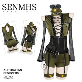 【予約】SENMHS ポリス コスプレ セクシー 婦人警官 警察 POLICE ミリタリー 海軍風 ボンデージ ボディコン 可愛い コスチューム レディース 女性 フリーサイズ ハロウィン イベント