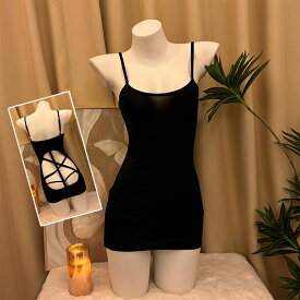 【即納】SENMHS セクシー ボディコン ワンピース OL 女教師 コスプレ コスチューム かわいい ミニ えろい アダルト タイト 大胆 ボディスーツ ランジェリー レディース ブラック