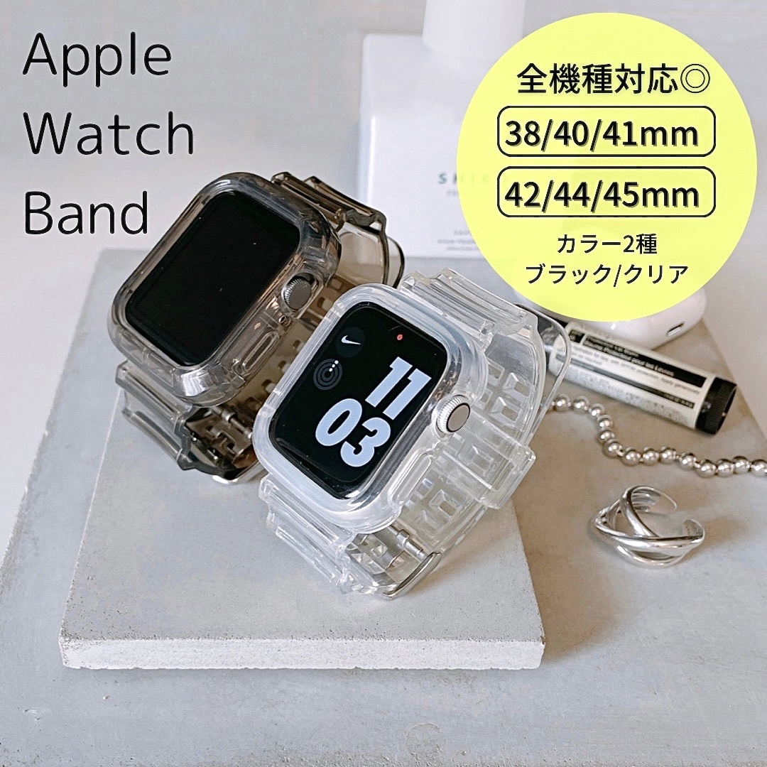 代引可】 Apple Watch バンド 合皮 38 40 41mm グリーン