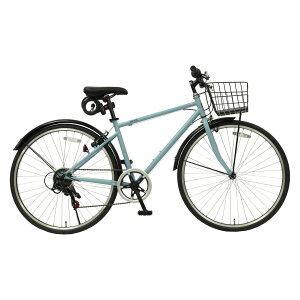 TOPONE カゴ付き クロスバイク MAR266-V 26インチ 6段変速 カギ ライトセット シンプル 自転車 トップワン かっこいい