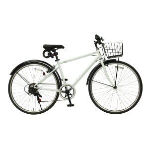 TOPONE カゴ付き クロスバイク MAR266-V 26インチ 6段変速 カギ ライトセット シンプル 自転車 トップワン かっこいい