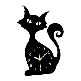 猫の壁掛け時計、壁飾り、装飾品、ギフトホームデコレーション、クリエイティブ、ユニーク、吊り下げ、リビングルームキッチン用装飾時計
