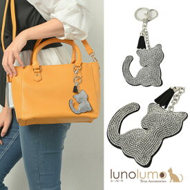 キーホルダー バッグチャーム 猫 ネコ ねこ シルエット キラキラ レディース プレゼント ギフト Z