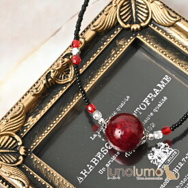 ベネチアングラスネックレス ベネチアンガラス イタリア製 チョーカー 赤 上品 I