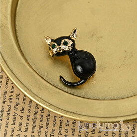 ハロウィン ブローチ ミニブローチ レディース 黒猫 ネコ ねこ 可愛い プレゼント BR