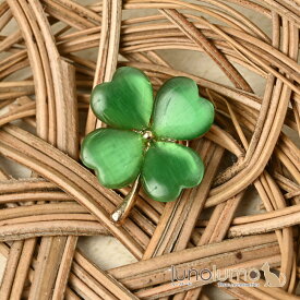 ピンバッチ ラペルピン ピンブローチ タックピン クローバー 四葉 よつば 緑 プレゼント BR