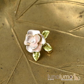 【メール便送料無料】ブローチ ミニブローチ レディース 花 フラワー ピンク 可愛い プレゼント BR