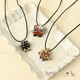 【メール便送料無料】日本製 ネックレス ペンダント レディース ロボット ちびロボット リボン 個性的 可愛い N