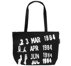 [Out of Print] Library Stamp Market Tote Bag (Black)