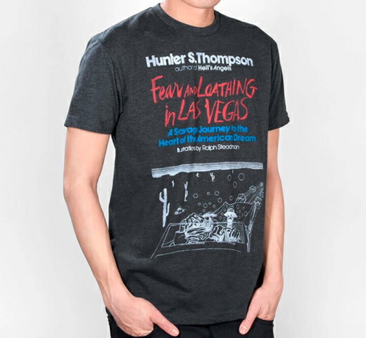 楽天市場 Out Of Print Hunter S Thompson Fear And Loathing In Las Vegas Tee Black Lury