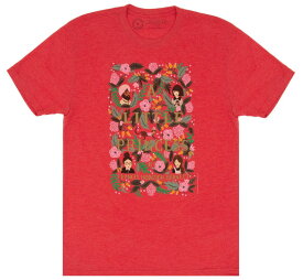 [Out of Print] Frances Hodgson Burnett / A Little Princess Tee [Puffin in Bloom] (Vintage Red)