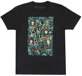 [Out of Print] Louisa May Alcott / Little Women Tee [Puffin in Bloom] (Vintage Black)