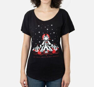 [Out of Print] Erin Morgenstern / The Night Circus Relaxed Fit Tee (Black) (Womens)