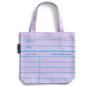 [Out of Print] Library Card Mini Tote Bag (Lilac Purple) - �A�E�g �I�u �v�����g / ���C�u�����[ �J�[�h �~�j �g�[�g�o�b�O